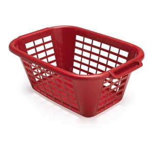 Červený koš na prádlo Addis Rect Laundry Basket, 40 l