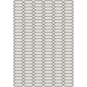 Černý koberec Universal Norway Blanco, 140 x 200 cm