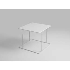Bílý odkládací stolek Custom Form Walt, 50 x 50 cm
