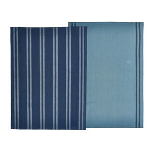 Set 2 modrých utěrek z bavlny Södahl, 50 x 70 cm