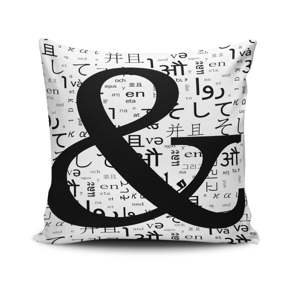 Polštář s příměsí bavlny Cushion Love Letter, 45 x 45 cm