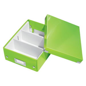 Zelený box s organizérem Leitz Office, délka 28 cm