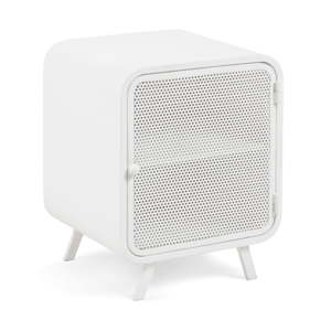 Bílý kovový noční stolek Kave Home Wyatt, 42 x 38 cm