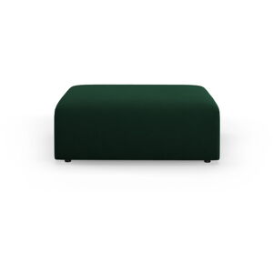 Tmavě zelený sametový taburet Santi – Interieurs 86
