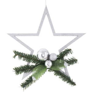 Vánoční dekorace ve stříbrné barvě Unimasa Pine
