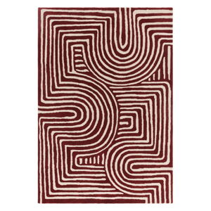 Vínový ručně tkaný vlněný koberec 160x230 cm Reef – Asiatic Carpets