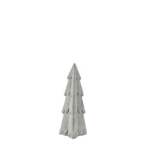 Šedá dekorativní cementová soška KJ Collection Christmas Tree, výška 9 cm