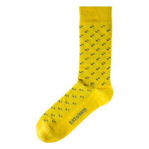 Žluté ponožky Black&Parker London Yellow, velikost 37 - 43