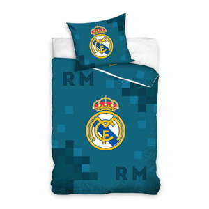 Dětské bavlněné povlečení na jednolůžko CARBOTEX Real Madrid Club II, 160 x 200 cm