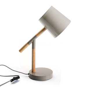 Šedá stolní lampa Versa Grey Modern