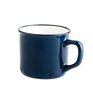 Tmavě modrý keramický hrnek Dakls Story Time Over Tea, 230 ml