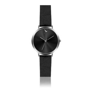 Dámské hodinky s černým páskem z nerezové oceli Emily Westwood Black