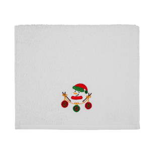 Osuška Christmas Joy White, 30 x 50 cm