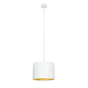 Bílé stropní svítidlo s vnitřkem ve zlaté barvě Sotto Luce Mika, ⌀ 25 cm