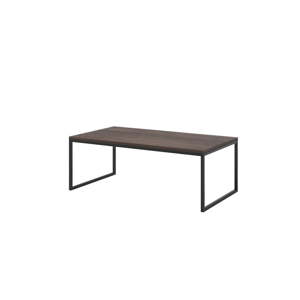 Hnědý konferenční stolek s černými nohami MESONICA Eco