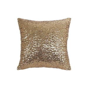 Povlak na polštář s flitry ve zlaté barvě Minimalist Cushion Covers, 45 x 45 cm