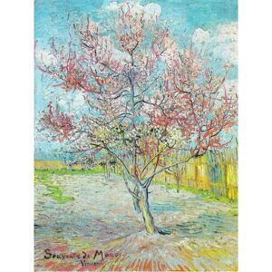 Obraz - reprodukce 50x70 cm Pink Peach Trees, Vincent van Gogh – Fedkolor