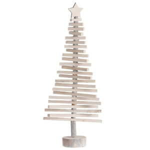 Vánoční dekorace dřevěný stromeček J-Line, výška 70 cm