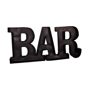 Kovový nápis Antic Line Bar