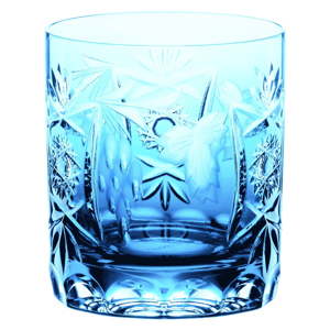 Tyrkysová sklenice na whisky z křišťálového skla Nachtmann Traube Whisky Tumbler Aquamarine, 250 ml