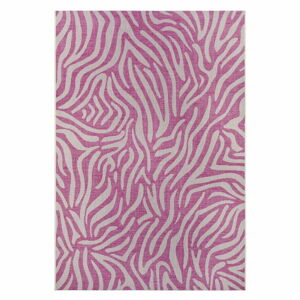 Růžovo-béžový venkovní koberec NORTHRUGS Cebra, 70 x 140 cm