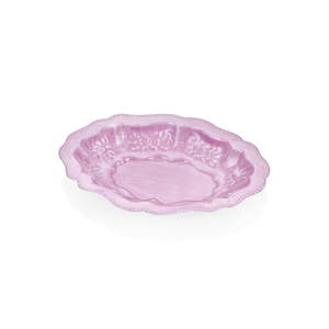 Růžový ručně kovaný servírovací talíř The Mia Duggal, ⌀ 47 cm