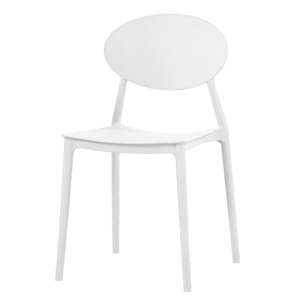Bílá jídelní židle Evergreen House Simple