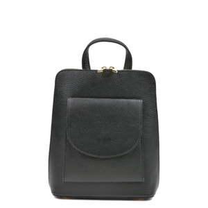 Černý kožený batoh Mangotti Bags Jandry
