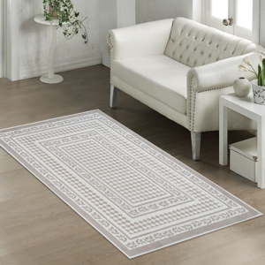 Béžový odolný bavlněný koberec Olivia, 160 x 230 cm