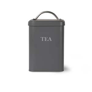 Tmavě šedá dóza na čaj Garden Trading Tea
