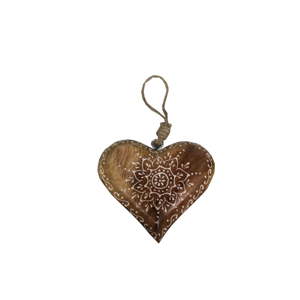 Závěsná dekorace ve tvaru srdce Antic Line heart Ornament