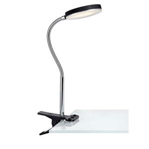 Černá stolní LED lampa s klipsem Markslöjd Flex
