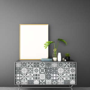 Sada 60 samolepek na nábytek Ambiance Tiles Stickers For Furniture Willema, 15 x 15 cm