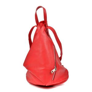 Červený dámský kožený batoh Isabella Rhea Tonny
