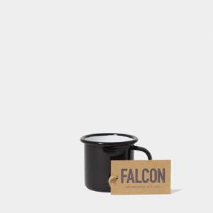 Černý smaltovaný šálek na espresso Falcon Enamelware, 160 ml