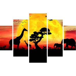 Vícedílný obraz Safari, 92 x 56 cm