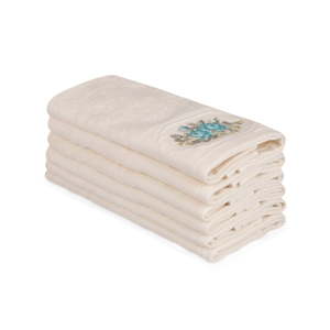 Sada 6 béžových bavlněných ručníků Nakis Luco, 30 x 50 cm