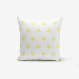 Povlak na polštář s příměsí bavlny Minimalist Cushion Covers Yellow Star, 45 x 45 cm