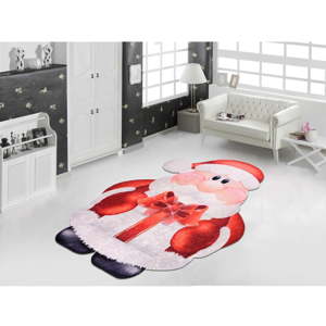 Červeno-bílý koberec Vitaus Santa, 80 x 150 cm