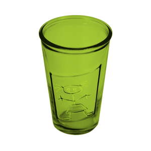 Zelená sklenice z recyklovaného skla Ego Dekor Afrodita, 300 ml