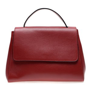 Červená kožená kabelka do ruky Renata Corsi
