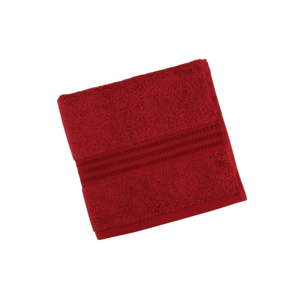 Červený bavlněný ručník Rainbow Red, 50 x 90 cm