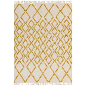Béžovo-žlutý koberec Asiatic Carpets Hackney Diamond, 160 x 230 cm