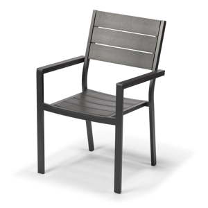 Zahradní židle v antracitově šedé barvě Timpana Panto