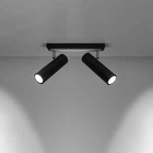Černé stropní svítidlo 6x30 cm Mira – Nice Lamps