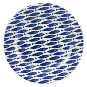Kameninový talíř Churchill China Couture Fishie Blue, ⌀ 30 cm