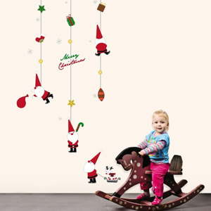 Vánoční samolepky Ambiance Fathers Christmas Toys