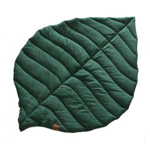 Zelená dětská lněná deka VIGVAM Design Buk
