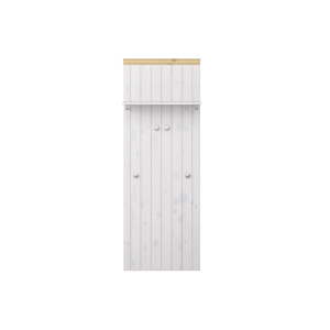 Bílý nástěnný věšák z borovicového dřeva Steens Monaco, 52 x 145 cm